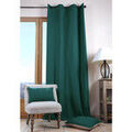 Linge de maison sur Grenoble : Rideaux, stores Stof Un panneau de Rideau tamisant &agrave; oeillets - P&eacute;trole Bleu 135x240 cm. . Maison & D&eacute;co > Rideaux, stores.