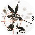 D&eacute;coration sur Grenoble : Horloges Tropico Horloge blanche en verre Bugs Bunny 30 cm