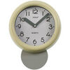 Horloges Versa Pendule de cuisine r&eacute;tro Jaune Pastel Jaune Unique. . Maison > Horloges.
