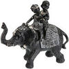Statuettes et figurines Versa D&eacute;coration Africaine - Elephant et enfants Noir Unique. . Maison & D&eacute;co > Statuettes et figurines.