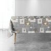 Serviettes de table Nappes, Sets de table Douceur d int&eacute;rieur AUGUSTIN Gris 150x300 cm. Motif d&eacute;coration de No&euml;l.Couture finition en biais.. Maison > Serviettes de table Nappes, Sets de table.