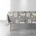 Serviettes de table Nappes, Sets de table Douceur d int&eacute;rieur AUGUSTIN Gris 150x300 cm. Motif d&eacute;coration de No&euml;l.Couture finition en biais.. Maison > Serviettes de table Nappes, Sets de table. Grenoble
