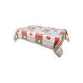 Serviettes de table Nappes, Sets de table Habitable CHALETS Rouge 140x200 cm. Toile cir&eacute;e qualit&eacute; sup&eacute;rieure avec vernis de protection, facilite l'entretien, anti-t&acirc;che, d&eacute;coratif . Maison > Serviettes de table Nappes, Sets de table.