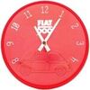 Horloges Forme Pendule ronde Fiat Rouge