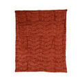 Linge de maison sur Grenoble : Plaids, jet&eacute;s Decoris MARIA Marron 130x150 cm. Finition fausse fourrure ondulations.. Maison & D&eacute;co > Plaids, jet&eacute;s.