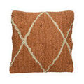 Linge de maison sur Grenoble : Coussins Decoris ORTIS Marron 45x45 cm. . Maison & D&eacute;co > Coussins.