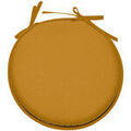 Linge de maison sur Grenoble : Galettes de chaise Stof Galette de chaise curry ronde en polyester Jaune Unique. . Maison & D&eacute;co> Galettes de chaise.