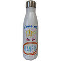 Bouteilles Enesco Bouteille isotherme en inox L'eau est l'&acirc;me de la Plan&egrave;te Blanc Unique. . Maison & D&eacute;co > Bouteilles.