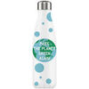 Bouteilles Enesco Bouteille isotherme en inox Make The Planet Green Again Blanc Unique. . Maison & D&eacute;co > Bouteilles.