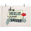 Torchons Enesco Torchon en coton d&eacute;cor&eacute; - Je ne vieillis pas Blanc 50x70 cm. . Maison & D&eacute;co> Torchons.