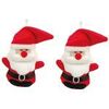 D&eacute;corations de no&euml;l Enesco Lot de 2 PERES NOEL D&eacute;corations De Sapin en peluche &agrave; Suspendre Rouge Unique. . Maison & D&eacute;co > D&eacute;corations de no&euml;l.