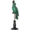 Statuettes et figurines Jolipa Figurine perroquet sur son perchoir en r&eacute;sine Vert Unique. . Maison & D&eacute;co > Statuettes et figurines.