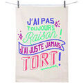 Linge de maison sur Grenoble : Torchons Enesco Essuie main - Jamais tord - en coton d&eacute;cor&eacute; Blanc 50x70 cm. . Maison & D&eacute;co> Torchons.