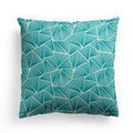 Linge de maison sur Grenoble : Housses de coussins Maison Jean-Vier PALMA Bleu 40x40 cm. Tissage Jacquard.. Maison & D&eacute;co > Housses de coussins.
