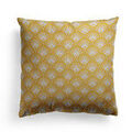 Housses de coussins Maison Jean-Vier BILBATU Jaune 40x40 cm. Tissage Jacquard.. Maison & D&eacute;co > Housses de coussins.