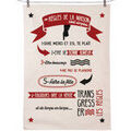 Linge de maison sur Grenoble : Torchons Enesco Essuie main - R&egrave;gles Maison - en coton d&eacute;cor&eacute; Blanc 50x70 cm. . Maison & D&eacute;co> Torchons.