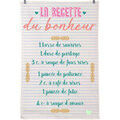 Linge de maison sur Grenoble : Torchons Enesco Essuie main en coton d&eacute;cor&eacute; - Recette du bonheur Blanc 50x70 cm. . Maison & D&eacute;co> Torchons.