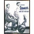 D&eacute;coration sur Grenoble : Tableaux, toiles Forme Petite Plaque m&eacute;tal de collection Vespa Get The Best Noir Unique. . Maison > Tableaux, toiles.