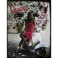 D&eacute;coration sur Grenoble : Tableaux, toiles Forme Grande Plaque m&eacute;tal de collection Vespa Rose Rose Unique. . Maison > Tableaux, toiles.