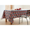 Serviettes de table Nappes, Sets de table Nydel MILLEFIORI Bleu 160x350 cm. L'enduction acrylique est dot&eacute;e d'une couche de t&eacute;flon et d'une couche de r&eacute;sine fluor&eacute;e bio qui se r&eacute;active au repassage.Traitement anti t&acirc;ches.L'enduction assure un entretien fa