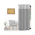 Rideaux, stores Soleil D'Ocre VINTAGE Gris 135x250 cm. Finition ?illets.Parement imprim&eacute;, finition biais velours.. Maison & D&eacute;co > Rideaux, stores.