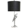 Lampes &agrave; poser Item International Lampe H&eacute;ron en r&eacute;sine 74 cm Argent&eacute; Unique. . Maison & D&eacute;co > Lampes &agrave; poser.