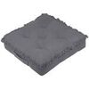 Coussins Stof Coussin de sol Franges en coton Uni Gris Unique. . Maison & D&eacute;co > Coussins.