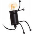 Luminaire sur Grenoble : Lampes &agrave; poser Ixia Lampe en m&eacute;tal noir Noir Unique. . Maison & D&eacute;co > Lampes &agrave; poser.