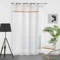 Linge de maison sur Grenoble : Rideaux, stores Soleil D'Ocre CANDICE Blanc 140x240 cm. Fintion ?illet.. Maison & D&eacute;co > Rideaux, stores.