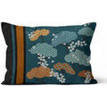 Housses de coussins Soleil D'Ocre Velvet Bleu 30x50 cm. . Maison & D&eacute;co > Housses de coussins.