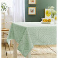 Cuisine & Art de la table sur Grenoble : Serviettes de table Nappes, Sets de table Tradilinge BOHO Vert 150x300 cm. Nappe &agrave; l'entretien simple et sans repassage.Finition bord biais.. Maison > Serviettes de table Nappes, Sets de table.