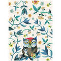 Torchons Enesco Torchon en coton d&eacute;cor&eacute; The Owl and Owlet par Allen Beige 50x70 cm. . Maison & D&eacute;co> Torchons. Grenoble