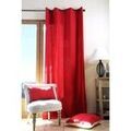 Linge de maison sur Grenoble : Rideaux, stores Stof Un panneau de Rideau tamisant &agrave; oeillets - Rouge Rouge 135x240 cm. . Maison & D&eacute;co > Rideaux, stores.