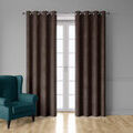 Rideaux, stores DecoByZorlu LEEDS Marron 140x250 cm. En su&eacute;dine doubl&eacute; molleton,ce rideau est occultant lumineux, isolant thermique (9 fois plus isolant) et isolant phonique (-10Db soit 2 fois moins de bruit). 8 ?illets.. Maison & D&eacute;co > Rideaux, stores. Grenoble