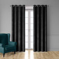Rideaux, stores DecoByZorlu LEEDS Noir 140x250 cm. En su&eacute;dine doubl&eacute; molleton,ce rideau est occultant lumineux, isolant thermique (9 fois plus isolant) et isolant phonique (-10Db soit 2 fois moins de bruit). 8 ?illets.. Maison & D&eacute;co > Rideaux, stores. Grenoble