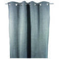 Linge de maison sur Grenoble : Rideaux, stores DecoByZorlu CHEVY Gris 140x260 cm. Rideau occultant et thermique.. Maison & D&eacute;co > Rideaux, stores.