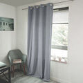 Linge de maison sur Grenoble : Rideaux, stores DecoByZorlu MONZA Gris 140x260 cm. 8 ?illets.. Maison & D&eacute;co > Rideaux, stores.