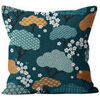 Housses de coussins Soleil D'Ocre Velvet Bleu 40x40 cm. . Maison & D&eacute;co > Housses de coussins.
