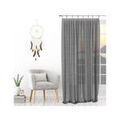 Linge de maison sur Grenoble : Voilages Soleil D'Ocre SPIRIT Gris 135x250 cm. Fintion anneaux en acier inox, anti-rouille.. Maison & D&eacute;co> Voilages.