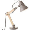 Lampes &agrave; poser Unimasa Lampe en bois et m&eacute;tal 43 cm Gris Unique. . Maison & D&eacute;co > Lampes &agrave; poser.