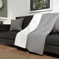 Linge de maison sur Grenoble : Plaids, jet&eacute;s Soleil D'Ocre Victoria Noir 120x160 cm. . Maison & D&eacute;co > Plaids, jet&eacute;s.