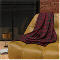 Plaids, jet&eacute;s Soleil D'Ocre Carreaux tartan Rouge 120x160 cm. . Maison & D&eacute;co > Plaids, jet&eacute;s. Grenoble