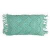 Coussins Pomax LISBOA Vert 30x50 cm. Coussin d&eacute;houssable.Lavage en machine &agrave; 30 degr&eacute;s.. Maison & D&eacute;co > Coussins.