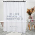 Linge de maison sur Grenoble : Rideaux, stores Les Vilaines Filles Rideau de douche Blanc 180x200 cm. . Maison & D&eacute;co > Rideaux, stores.
