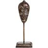 Statuettes et figurines Ixia D&eacute;coration &agrave; poser long masque ethnique aspect or vieilli Marron Unique. . Maison & D&eacute;co > Statuettes et figurines.