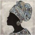 D&eacute;coration sur Grenoble : Tableaux, toiles Signes Grimalt Peinture Femme Africaine