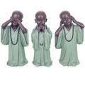 D&eacute;coration sur Grenoble : Statuettes et figurines Signes Grimalt Figure Monk Ne Voit Pas-Hey-Talks 3 Unit&eacute;s Vert Unique. . Maison & D&eacute;co > Statuettes et figurines.