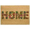 Tapis Unimasa Paillasson Home floral 60 cm Beige 40x60 cm. . Maison & D&eacute;co > Tapis.