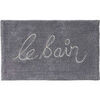 Tapis de bain Guy Levasseur Tapis de bain en coton fantaisie gris