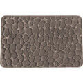 Tapis de bain Guy Levasseur Tapis de bain galet &agrave; m&eacute;moire de forme Beige 50x80 cm. . Maison > Tapis de bain. Grenoble